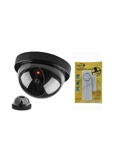 Lorex Lr-4444 Kapı Ve Pencere Alarmı Ve Sahte Dome Caydırıcı Kamera