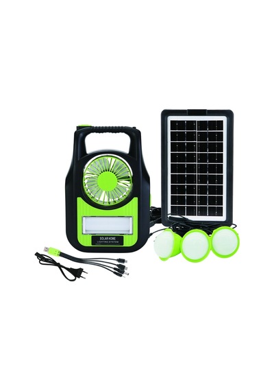 Gold Silver Gs-909 Bluetooth Radyo Usb Güneş Paneli Dahil Solar Enerjili 3 Ampullü Şarjlı Spot Fener Çok Renkli