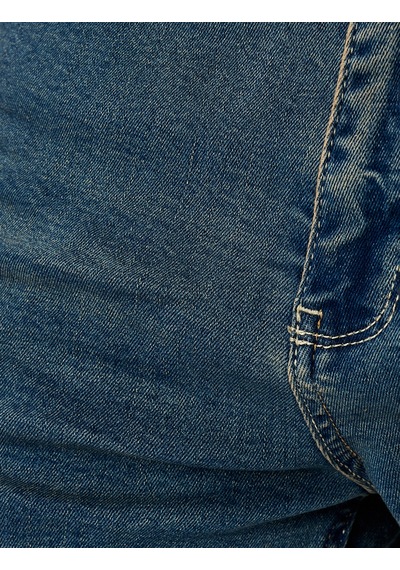 Koton Normal Bel Pamuklu Cepli Slim Fit Jean Pantolon - Brad Jean Petrol 5sam40026nd Petrol
