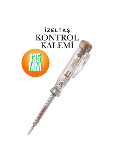 135 Mm Elektrik Kontrol Kalemi Tornavida Düz Uçlu Gerilim Kontrolörü Voltaj Test Cihazı Faz Kontrol Kalemi