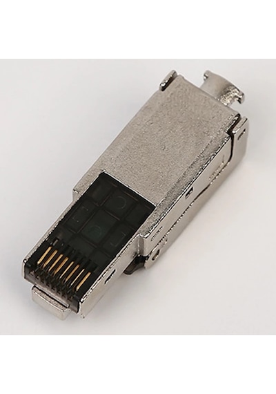 Ip20 Cat7 Rj45 Plug Endüstriyel Konnektör 10G 50U Cat7-6A-6-5
