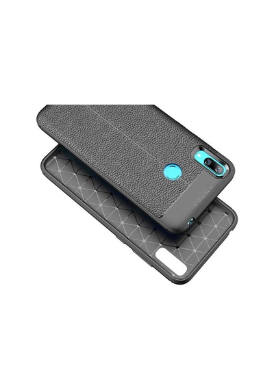Huawei Y7 Prime 2019 Kilif Deri Tarzi Niss Silikon Case 357682757