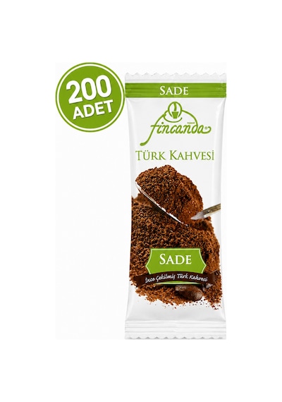 Okkalı Tek Fincanlık Türk Kahvesi Sade 200 Adet
