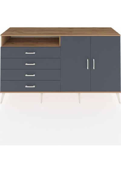 Hyperion Konsol 3 Raflı 4 Çekmeceli 2 Kapaklı 176x44x99 Çam-antra Çam-antrasit Hyperion Konsol 3 Raflı 4 Çekmeceli 2 Kapaklı 176x44x99 Çam-antra Çam-antrasit