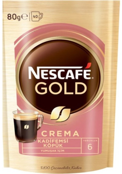 Nescafe Gold Crema Çözünebilir Kahve Yeni Paket Özel Seri 80 G