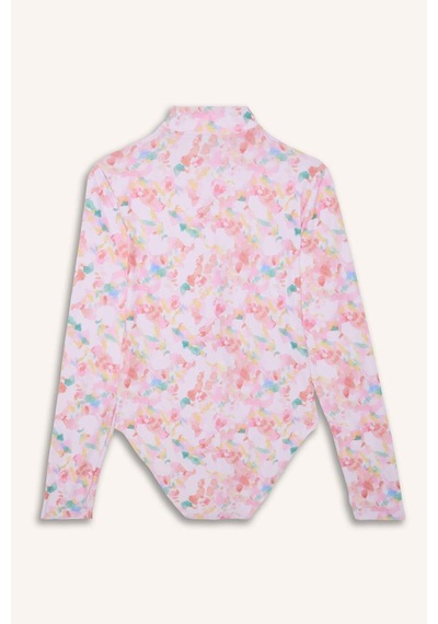 Defacto Regular Fıt Desenli 5li Burkini Mayo G9479ax26hsbn340 Kahve-bn340