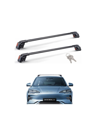 Byd Seal-u 2024 - Sonrası Trx2 Thunder Carrier Kilitli Ara Atkı Taşıyıcı Tavan Barı Siyah