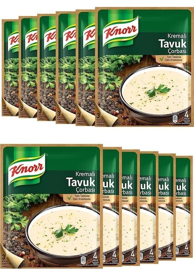 Hazır Kremalı Tavuk Çorbası 12 Adet