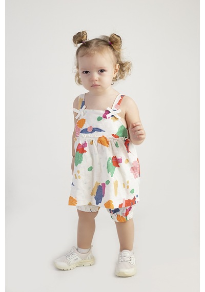 Harika Kids Kız Bebek Tunik Model Şortlu Alt-üst Takım 001