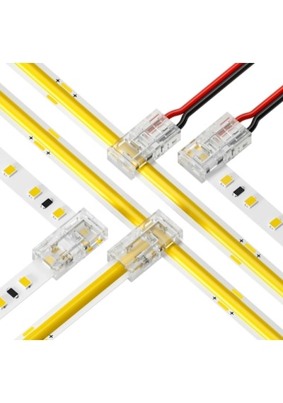 10mm Cob+smd Şerit+kablo T-l Bağlantı Konnektörü 5 Adet