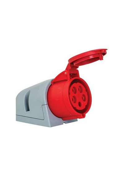 Mete Enerji 5x32a. Ip44 Duv.prizi -eğik Göv.lı- Vidalı Bağlı 406616v
