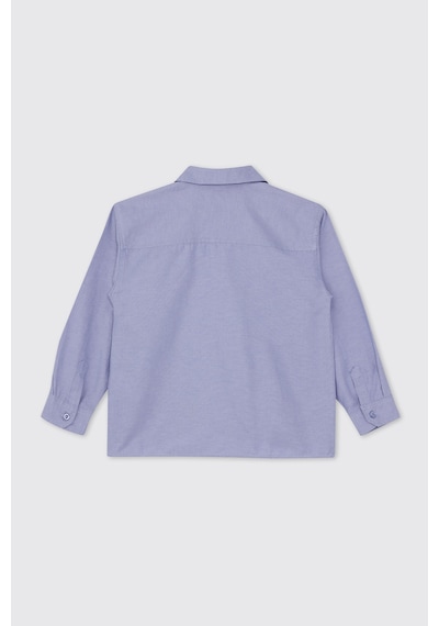 Panço Erkek Çocuk Mavi Oxford Gömlek 2421BK06004