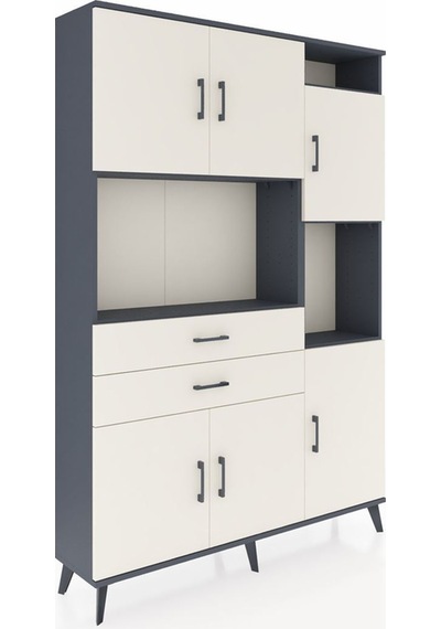 Arges Dolap 9 Raflı 2 Çekmeceli 6 Kapaklı 132x30x195 Antrasit-aytaşı/aytaşı Aytası/aytası Arges Dolap 9 Raflı 2 Çekmeceli 6 Kapaklı 132x30x195 Antrasit-aytaşı/aytaşı Aytası/aytası