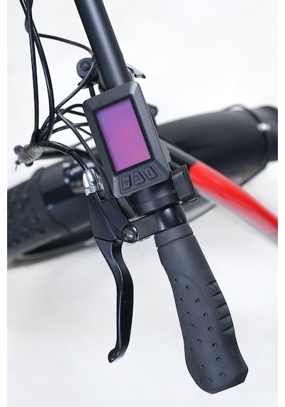 Bike - S Model Elektrikli Katlanılabilir Bisiklet Kırmızı - Siyah