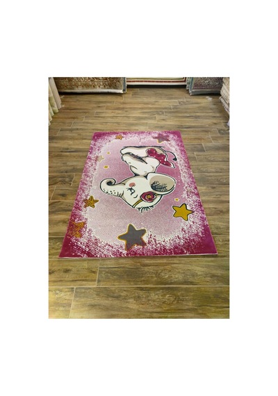 Hello Kids Kd27a Pembe-kahve-krem Halı