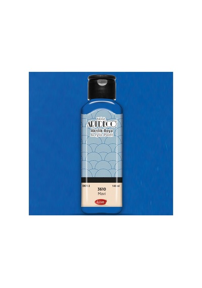 Artdeco Akrilik Boya 140 Ml Mavi Y-070r-3610 Çok Renkli