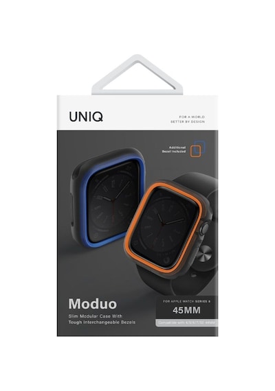 Apple Uyumlu Watch 44mm Kasa Koruyucu Moduo Serisi Değiştirilebilir 2'li Çerçeve