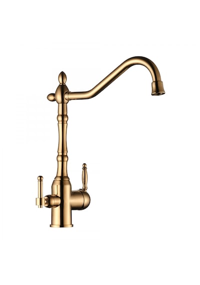 Lpd Se Borulu Arıtmalı Mutfak Evi Ye Lavabo Bataryası Gold