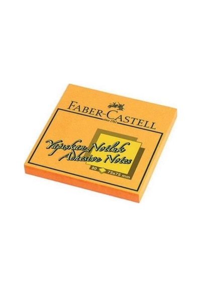 Faber Castell Not Kağıdı 75 75 Yapışkanlı Turuncu