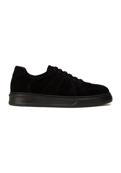 Deery Erkek Hakiki Süet Siyah Sneaker Ayakkabı - 02017msyhp01 Siyah