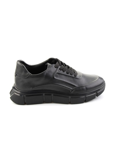 Bambi Siyah Napa Hakiki Deri Erkek Sneaker E01736060443