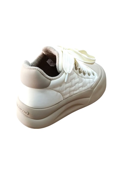 Guja 26k426-1 Kadın Kalın Taban Sneaker Ayakkabı Bej Siyah