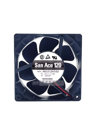 Sanyo Denkı San Ace 120 9g1212h102 Aksiyel Soğutma Fanı 12v Dc 120x120x38 Mm - Çift Bilyalı Rulmanlı