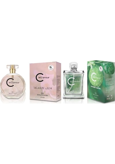 Cle D'amour Delicate Lady Kadın Parfüm EDP 100 ML + Dynamic Nature Erkek Parfüm EDP 100 ML