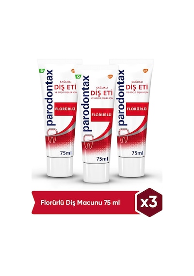 Parodontax Diş Eti Bakımında Uzman Diş Macunu 3 x 75 ML Parodontax Diş Eti Bakımında Uzman Diş Macunu 3 x 75 ML