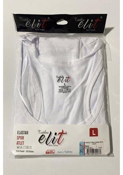 Tutku Elit Erkek Likralı Spor Askılı Atlet 1304 - 12 Adet 001