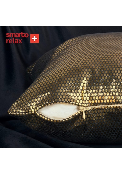 Smarto Relax Luxe Gold Dekoratif Dolgulu Kırlent 45 X 45 Cm