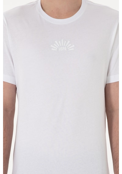 U.S. Polo Assn. Erkek Regular Fit Bisiklet Yaka Beyaz Tişört 50300268-VR013