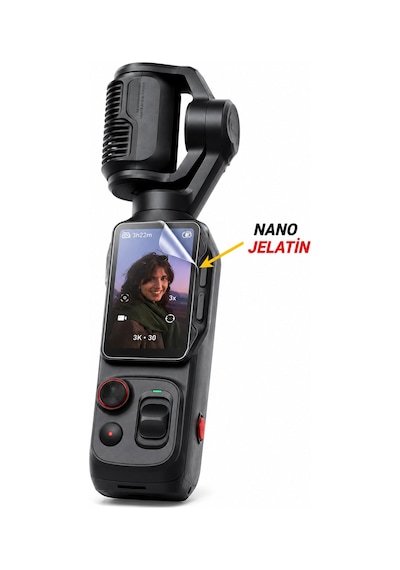 Insta360 Luna Ultra Uyumlu 3 Adet Şeffaf Ekran Koruyucu Nano Jelatin