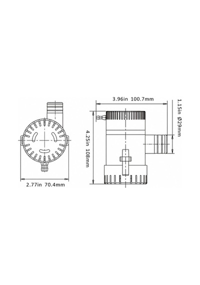 Seaflo Sintine Pompası 1100 GPH  12V