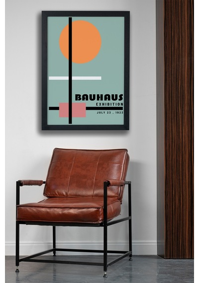 Bauhaus Seri-e Exhıbıtıon V1 Siyah Çerçeveli Poster Tablo