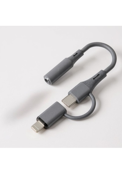 Microcase 2'si 1 Arada Type-c Ve Lightning To 3.5mm Aux Kulaklık Dönüştürücü Adaptör Kablosu-al5816