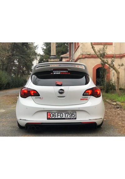 Opel Astra J Çift Kat Spoiler  Fiber