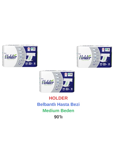 Holder - Belbantlı Hasta Bezi Medium Beden 90'lı M