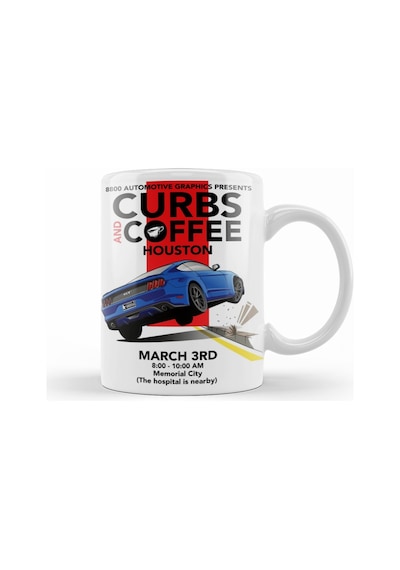 Ford Mustang Curbs And Kupa Bardak Porselen Karışık