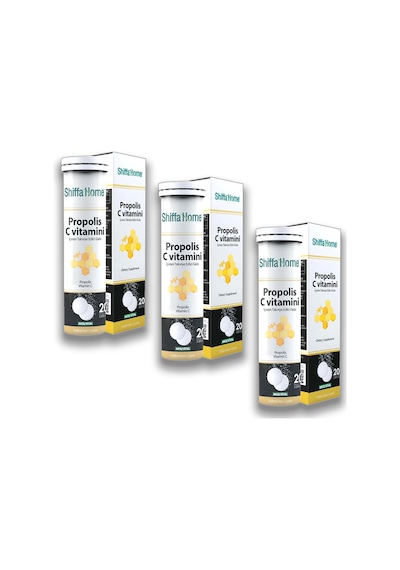 Aksu Vital Shiffa Home Propolis & C Vitamini  20 Efervesan Tablet  3 Adet
