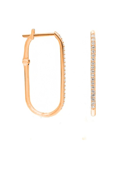 Dikdörtgen Küpe 717109 Silver Gümüş