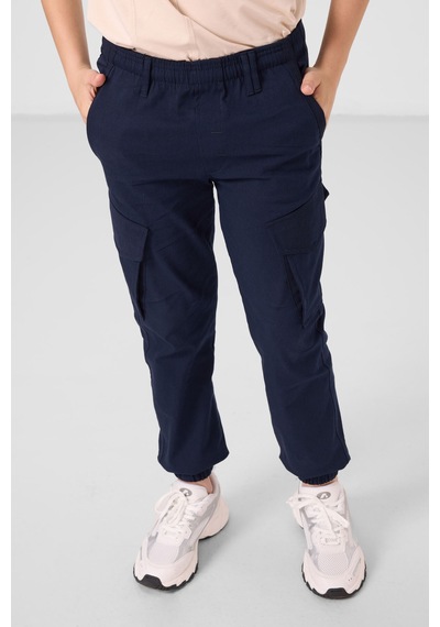 Tommy Life Lacivert Standart Fit Dokuma Hafif Esnek Chino Erkek Çocuk Pantolon - 11271 Lacivert