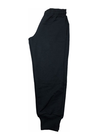 Nacar Store Unisex Çocuk Lacivert Likralı Diz Yapmaz Kumaş Eşofman Altı