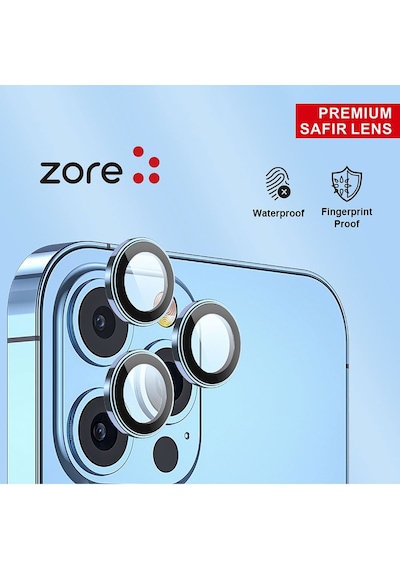 Apple Uyumlu iPhone 13 Mini Kamera Koruyucu Safir Cam Metal A Kalite İnce Slim Cl12
