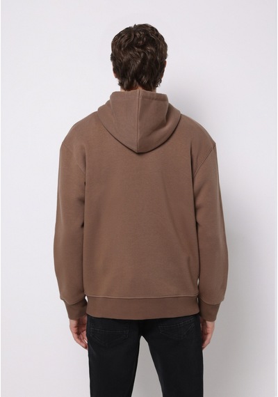 Colin's Colins Comfort Fit Erkek Kahverengi Sweatshirt Cl1075715 Q1.v2 Cml Camel
