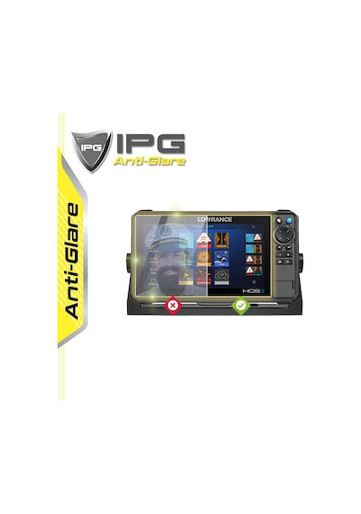 Lowrance Hds Pro 9 Fishfinder - Ipg Anti-glare Yansıma Önleyici Mat Ekran Koruyucu