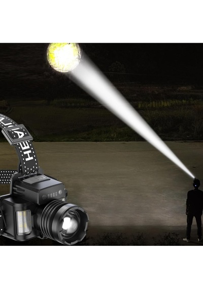 Watton Wt-625 Sensörlü Cree Tg Led Şarjlı Kafa Lambası Siyah