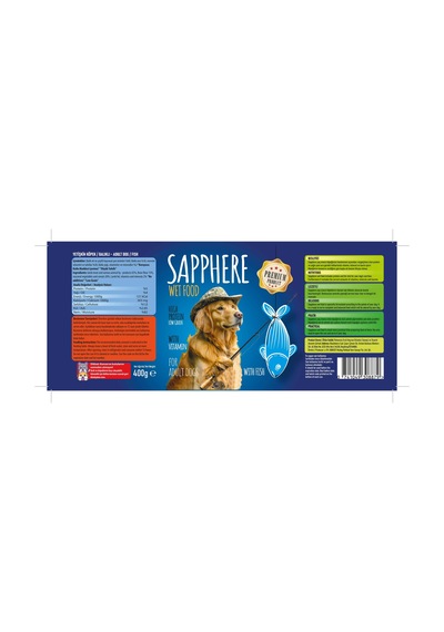 Sapphere Kırmızı Etli Yetişkin Köpek Maması Konserve 400 G