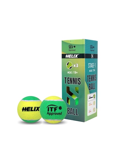 Helix Tenis Topu 9+ Yaş 3lü Ht-100 Yeşil Ttf&ıtf Onaylı