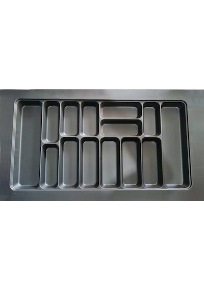 85x49 Cm. 14 Gözlü Antrasit Çekmece Içi Kaşıklık 80 40 Cm'e Kadar Kesilebilir